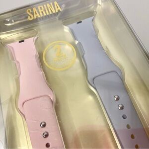 NWT! Apple watch band set of 2: Pink and lavender colors. New unopened box.